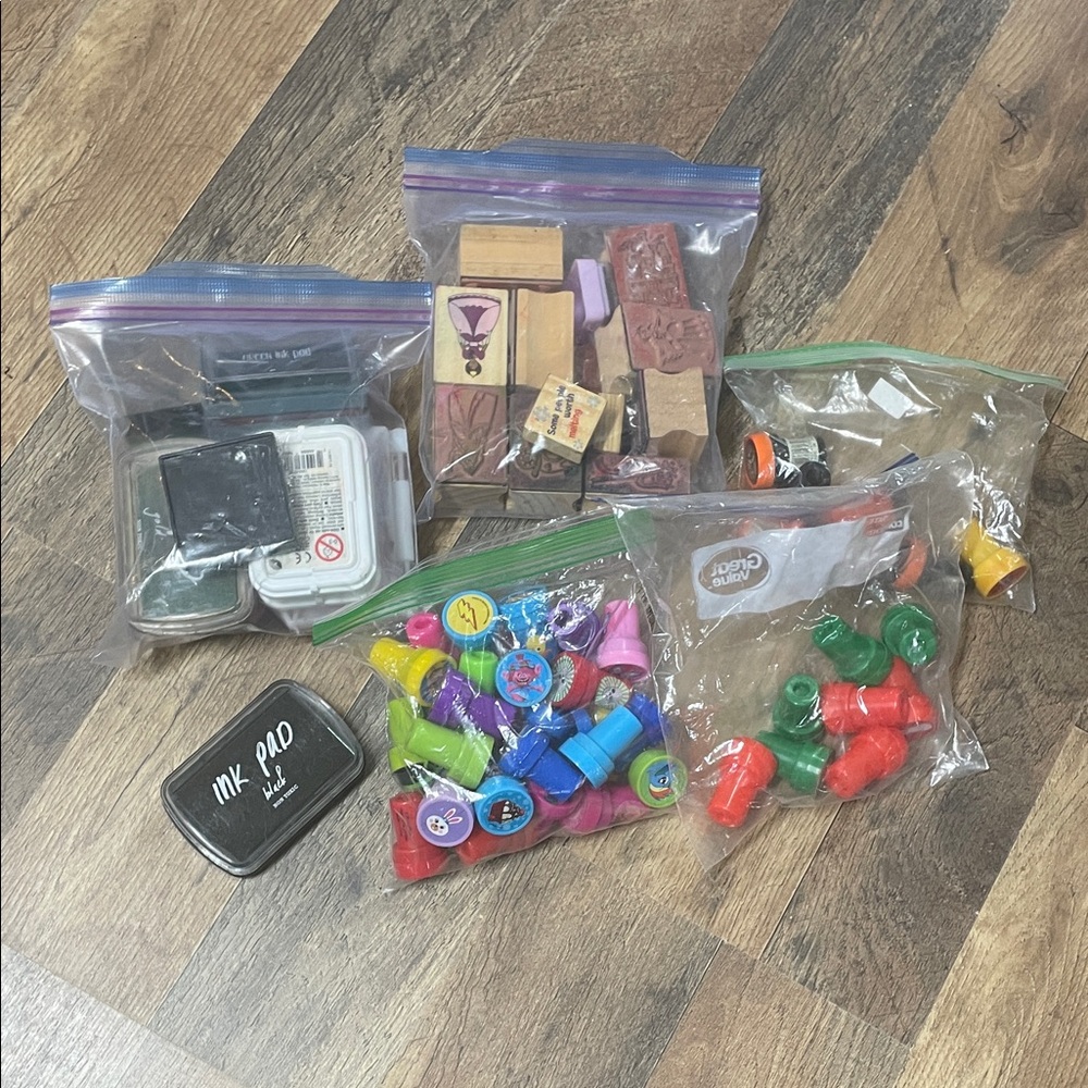 Assorted Colorful Stamps